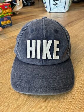 Merrell Denim “ HIKE” Blue Dad Hat Cap  One Size Adjustable 
Excellent Condition